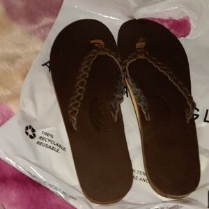 Rainbow flip flops for women,size Large ,    8 1/2-9 1/2